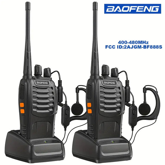 2 PCS 480MHz High-Power Amateur Radio Handheld Walkie Talkies